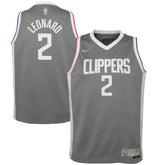 Earned Edition Kawhi Leonard LA Clippers Youth 2020/21 Swingman Player Jersey Gray | NBA