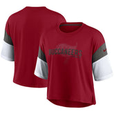 Tampa Bay Buccaneers Women's Nickname Tri-Blend Performance Crop Top | NFL Near me