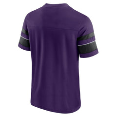 Baltimore Ravens Textured Hashmark V-Neck T-Shirt | NFL Outlet