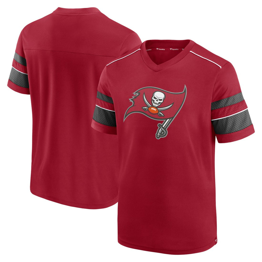 Tampa Bay Buccaneers Textured Hashmark V-Neck T-Shirt | NFL Near me
