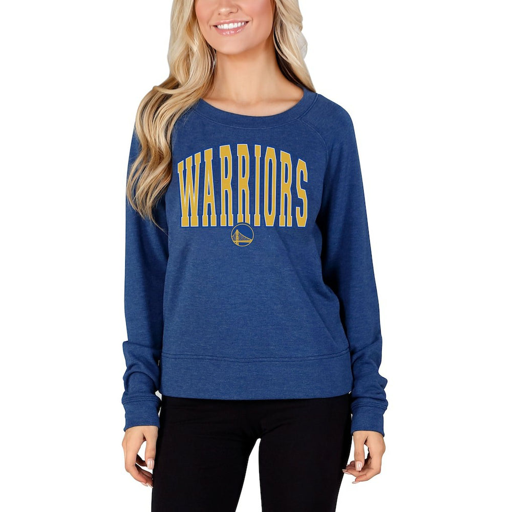 Royal Golden State Warriors Concepts Sport Women's Mainstream Terry Long Sleeve Top sale | NBA