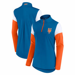 New York Mets Fanatics Women's Authentic Fleece Quarter-Zip Jacket - MLB Jackets