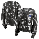 Chicago White Sox Fanatics Women's Tie-Dye V-Neck Pullover Cropped Tee - MLB Pullover