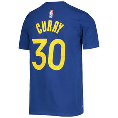 Royal Stephen Curry Golden State Warriors Youth Logo Name & Number Performance T-Shirt sale | NBA
