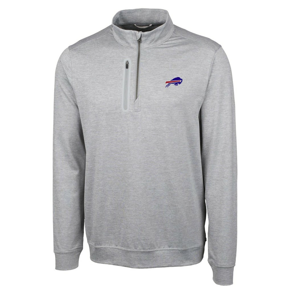 Buffalo Bills Cutter & Buck Big & Tall Stealth DryTec Quarter-Zip Pullover Jacket | NFL Near me