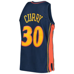 Navy Stephen Curry Golden State Warriors Hardwood Classics Swingman Jersey sale | NBA
