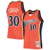 Orange Stephen Curry Golden State Warriors Hardwood Classics Swingman Jersey sale | NBA