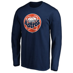 Houston Astros Cooperstown Collection Huntington Logo Long Sleeve T-Shirt - MLB T-shirts