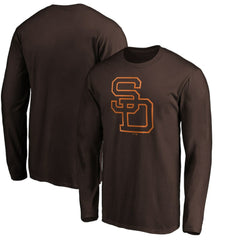 San Diego Padres Cooperstown Collection Huntington Logo Long Sleeve T-Shirt - MLB T-shirts