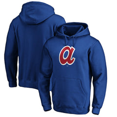 Atlanta Braves Cooperstown Collection Huntington Logo Fitted Pullover Hoodie - MLB Hoodies
