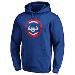 Chicago Cubs Cooperstown Collection Huntington Logo Fitted Pullover Hoodie - MLB Hoodies
