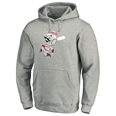 Cincinnati Reds Cooperstown Collection Huntington Logo Fitted Pullover Hoodie - MLB Hoodies