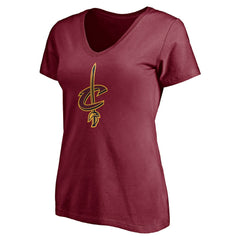 Wine Cleveland Cavaliers Women's Playmaker Personalized Name & Number V-Neck T-Shirt sale | NBA