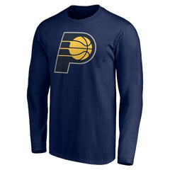 Navy Indiana Pacers Playmaker Personalized Name & Number Long Sleeve T-Shirt | NBA