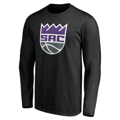 Black Sacramento Kings Playmaker Personalized Name & Number Long Sleeve T-Shirt | NBA