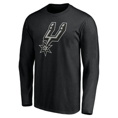 Black San Antonio Spurs Playmaker Personalized Name & Number Long Sleeve T-Shirt | NBA