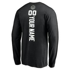 Black San Antonio Spurs Playmaker Personalized Name & Number Long Sleeve T-Shirt | NBA