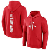 Red Houston Rockets Playmaker Personalized Name & Number Pullover Hoodie sale | NBA