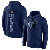 Navy Memphis Grizzlies Playmaker Personalized Name & Number Pullover Hoodie | NBA