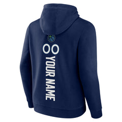 Navy Minnesota Timberwolves Playmaker Personalized Name & Number Pullover Hoodie | NBA