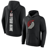 Black Portland Trail Blazers Playmaker Personalized Name & Number Pullover Hoodie | NBA