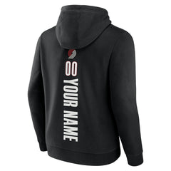 Black Portland Trail Blazers Playmaker Personalized Name & Number Pullover Hoodie | NBA