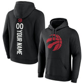 Black Toronto Raptors Playmaker Personalized Name & Number Pullover Hoodie | NBA