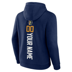 Navy Utah Jazz Playmaker Personalized Name & Number Pullover Hoodie | NBA