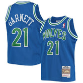 Blue Kevin Garnett Minnesota Timberwolves Youth 1995-96 Hardwood Classics Swingman Jersey | NBA