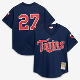 David Ortiz Minnesota Twins Mitchell & Ness 2002 Cooperstown Collection Mesh Batting Practice Jersey - MLB Jerseys