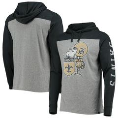 New Orleans Saints '47 Franklin Wooster Throwback Long Sleeve Hoodie T-Shirt | NFL On sale