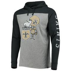 New Orleans Saints '47 Franklin Wooster Throwback Long Sleeve Hoodie T-Shirt | NFL On sale
