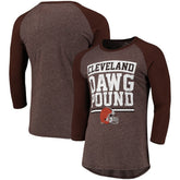 Cleveland Browns Pastime Raglan 3/4-Sleeve T-Shirt | NFL Hot