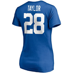 Indianapolis Colts Jonathan Taylor Women's Player Icon Name & Number V-Neck T-Shirt | NFL New