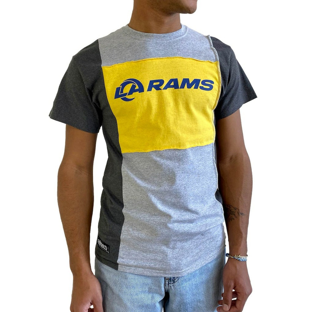 Los Angeles Rams Refried Apparel Sustainable Split T-Shirt | NFL Sale