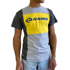 Los Angeles Rams Refried Apparel Sustainable Split T-Shirt | NFL Sale