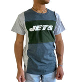 New York Jets Refried Apparel Sustainable Split T-Shirt | NFL Hot