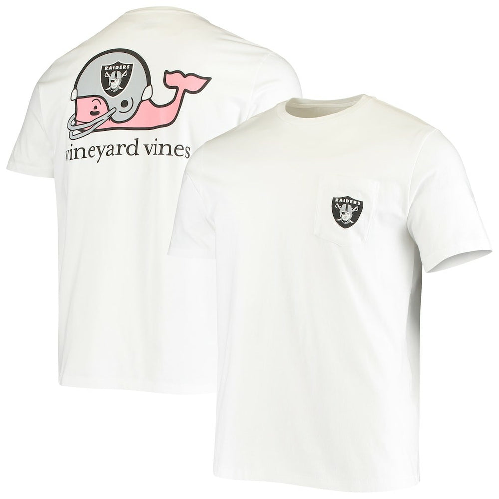 Las Vegas Raiders Vineyard Vines Big & Tall Helmet T-Shirt | NFL Online