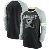Las Vegas Raiders Throwback Raglan Long Sleeve T-Shirt | NFL Near me