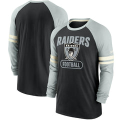 Las Vegas Raiders Throwback Raglan Long Sleeve T-Shirt | NFL Near me