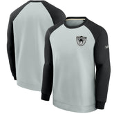 Las Vegas Raiders Historic Raglan Crew Performance Sweater | NFL On sale
