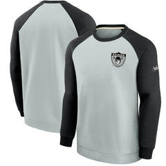 Las Vegas Raiders Historic Raglan Crew Performance Sweater | NFL On sale