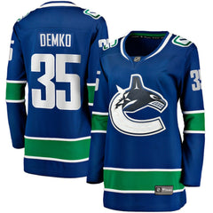 Thatcher Demko Vancouver Canucks Fanatics Women's Home Breakaway Jersey - NHL Jerseys