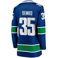 Thatcher Demko Vancouver Canucks Fanatics Women's Home Breakaway Jersey - NHL Jerseys