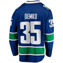 Thatcher Demko Vancouver Canucks Fanatics Home Breakaway Jersey - NHL Jerseys