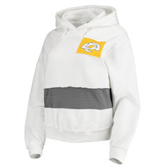 Los Angeles Rams Refried Apparel Women's Sustainable Crop Dolman Pullover Hoodie | NFL On sale