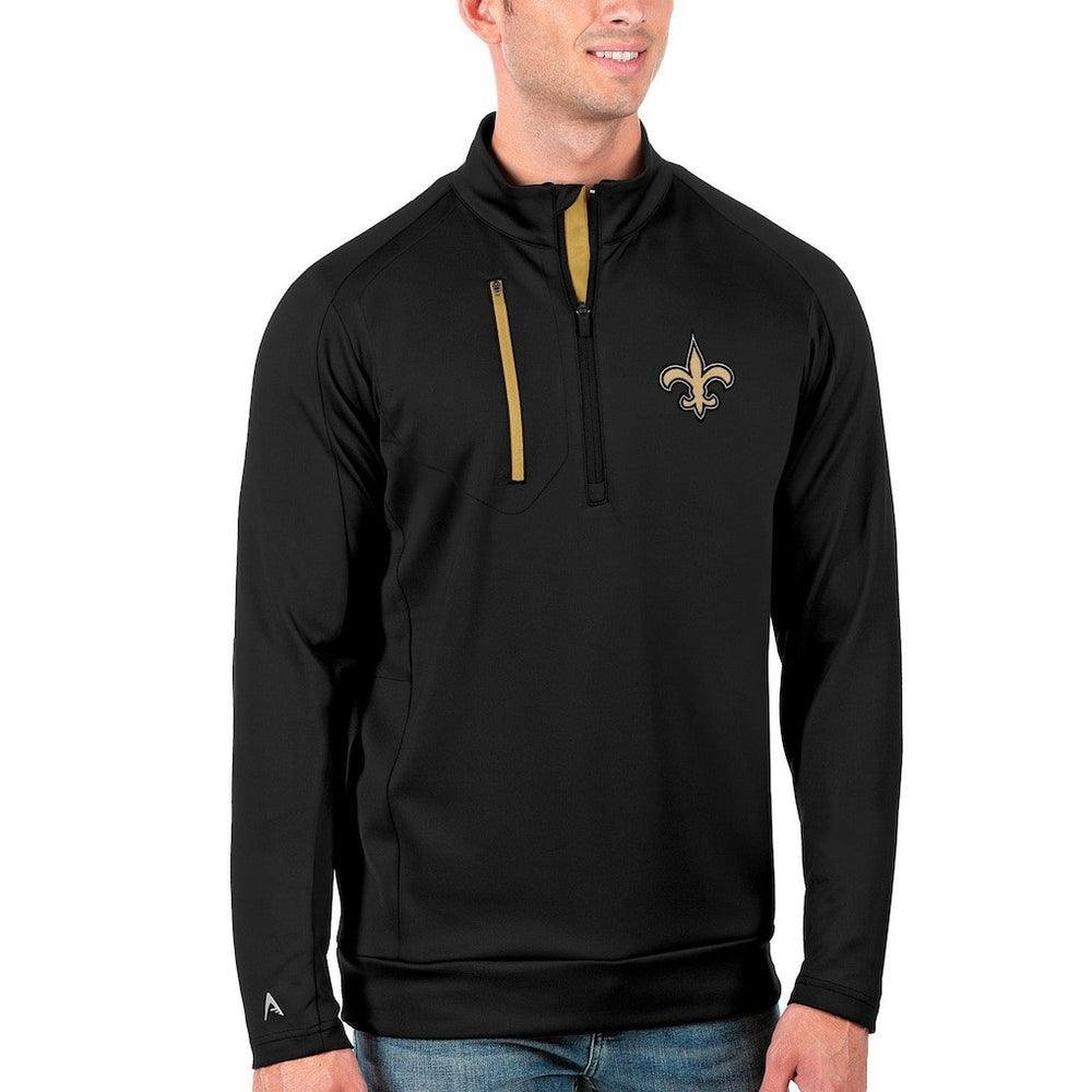 New Orleans Saints Antigua Generation Quarter-Zip Pullover Jacket | NFL US