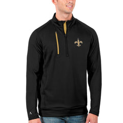 New Orleans Saints Antigua Generation Quarter-Zip Pullover Jacket | NFL US