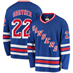 Mike Gartner New York Rangers Fanatics Premier Breakaway Retired Player Jersey - NHL Jerseys