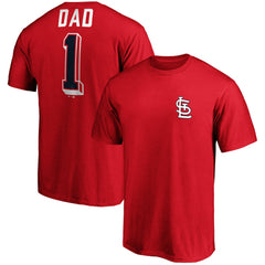 St. Louis Cardinals Fanatics Number One Dad Team T-Shirt - MLB T-shirts